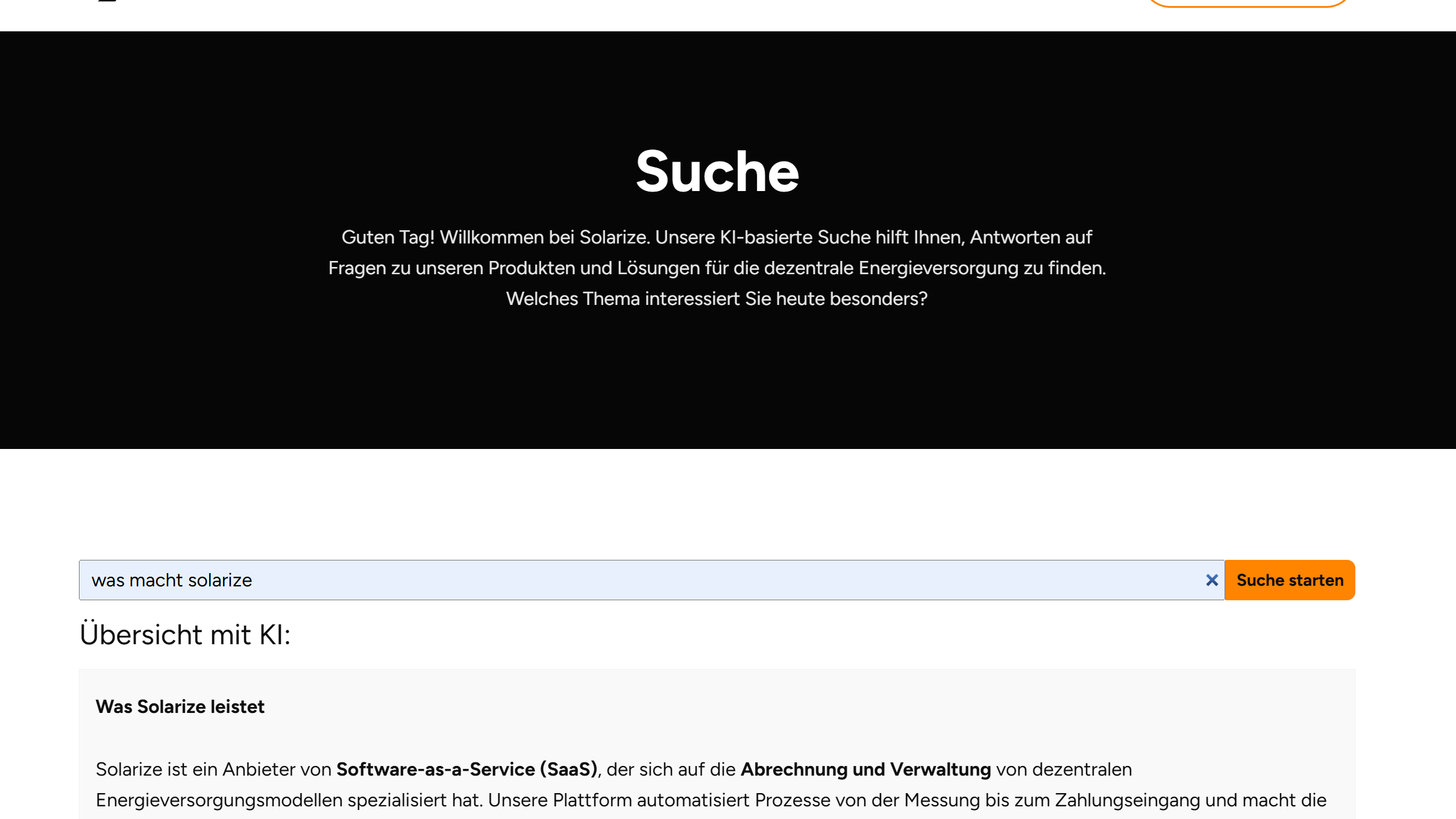 Projektbeispiel Solarize Energy Solutions GmbH